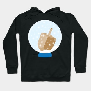 Snow Globe with Hanukkah Dreidel Hoodie